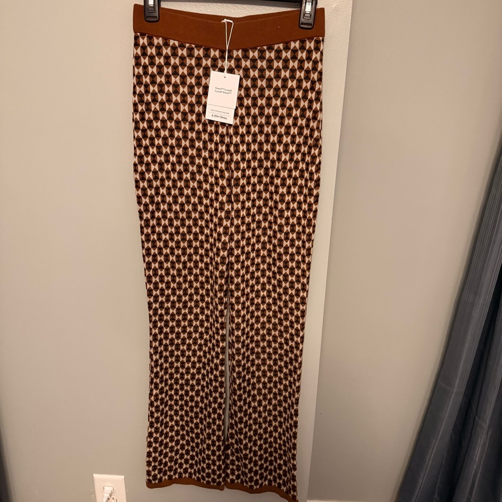 Los Angeles Atelier & Other Stories Brown Patterned Pants Small